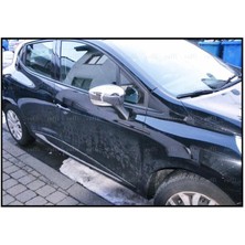 ZNZ Oto Aksesuar Renault Clio 4 Hb Krom Ayna Kapağı 2 Parça  2012-2019 P.çelik