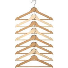 IKEA 8 Li Natürel Giysi Askısı, Natürel Meridyendukkan 43 cm Giysi Askılığı