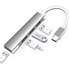 Type - C 4 Girişli USB Çoğaltıcı Type-C To USB Hub 4 Ports