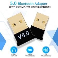 Mini V5.0 USB Bluetooth Dongle 5.0 Bluetooth Adaptör [tak Çalıştır]