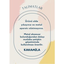 Karamila Çiçekli Emzik Askısı - Emzik Zinciri - Emzik Tutacağı - Beslenme Aksesuarı