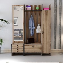 BMdekor Aynalı Portmanto Loft Çırağan