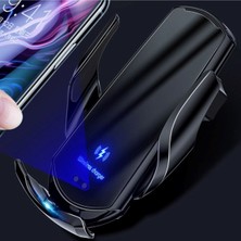 Pazariz Q3 Sensör Car Wireless Charger Araç Telefon Şarjlı ve Tutucu Otomatik Akıllı Kızılötesi Sensör