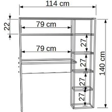 Gökberk GB-3650 Çalışma Masası Kitaplık