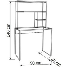 Gökberk GB-3700 Çalışma Masası Kitaplık