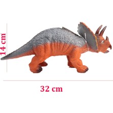 Toyaş 30CM Sesli Soft Achelousaurus Dinozor Figür Oyuncak