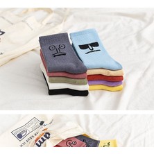 Worthy Socks 10'lu Sürat Ifadeli Unisex Pamuklu Tenis Kolej Çok Renkli Çorap