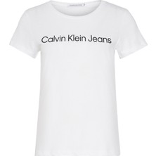 Calvin Klein Kadın Institutional Logo Slim T-Shirt