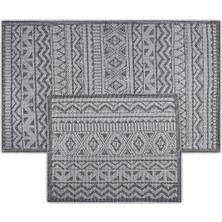 Bluenity Mira Doğal Pamuklu 2'Li Banyo Kilim Seti