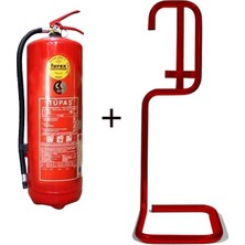 Kkdavm 6kg Tüpaş Yangın Tüpü ve Kare Sehpa 2li Set