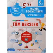 Nartest Yayınevi 8. Sınıf LGS 5'li Mavi Tüm Dersler Fasikül Deneme
