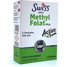 Swiss Bork Methyl Folat Folik Asit 30 Tablet