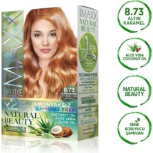 Maxx Deluxe Natural Beauty Amonyaksız Saç Boyası 8.73 Altın Karamel