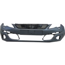 Meydan  Peugeot 308- 15/17 Ön Tampon Gri (Üst Panjurlu)Sensör Deliksiz/far Yıkamalı (Tyg) 1610742480