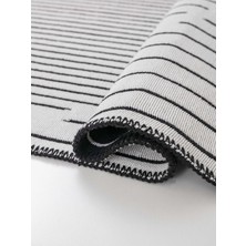 Saraz Halı Bohem Serisi Kilim Siyah Çift Taraflı Dokuma Pamuklu Kilim BHM3Q
