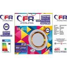 Cfr 3 Renkli 5W Led Spot Lamba 10 Adet