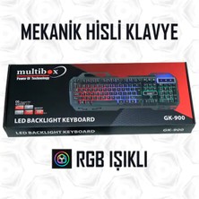 Multibox Gk 900 Mekanik Hisli Oyuncu Klavyesi