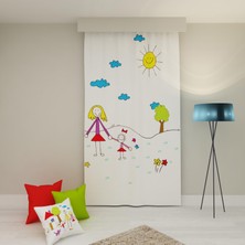 Tedz Collection Paredora Anne Kız Tek Kanat Fon Perde