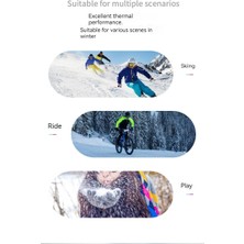 Xuelunzi Kayak Eldivenleri Kadınlar Kış Sıcak Su Geçirmez Kumaş Tam Avuç Içi Dokunmatik Ekran Kızlar Açık Bisiklet Soğuk ve Rüzgar Geçirmez (Yurt Dışından)