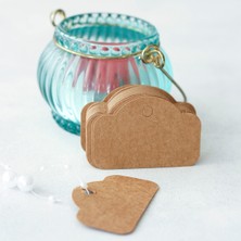 Kraft etiket, vintage  100 adet (Kraft)