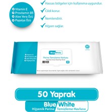 Blue White Hijyenik Perine Temizleme Havlusu 50'li Paket