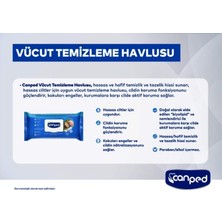 Canped Hasta Vücut Perine Temizleme Islak Mendil Havlu 48 Yaprak Xl (9 Lu Set) Plastik Kapaklı