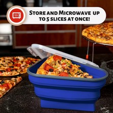 YBLTD Pizza Saklama Kabı Katlanabilir Yeniden Kullanılabilir Pizza Saklama Kabı Ayarlanabilir Space Saver Bpa Free (Yurt Dışından)