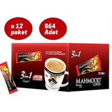 Mahmood Coffee 3'ü 1 Arada 10 gr x 72 Adet 12 Paket Ikramlık Hazır Kahve