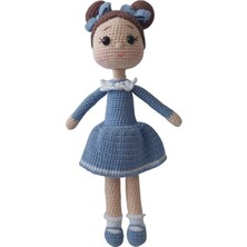 Oyuncak Park Mavi Şirin Bebek Amigurumi Organik Oyuncak