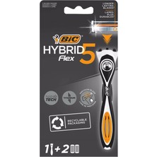 Bic Flex Bıc Flex5 Traş Bıçağı Hybrid 5 Bıçaklı 1 Sap 2 Kartuş
