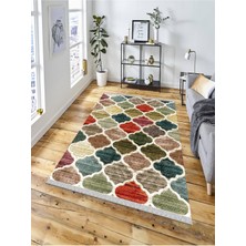 Dekoratif Kaymaz Taban Yıkanabilir Modern Halı DELÜX-4010