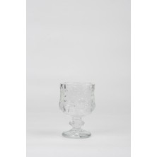 Royaleks Ayaklı Kahve Yanı Bardağı Kristal Kesim Shot Bardak 7cm X 4 Cm 6 Lı Set