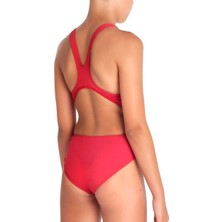 Arena Team Swimsuit Swim Tech Solid Çocuk Kırmızı Yüzücü Mayosu 004764450