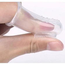Mimozaavm Parmak Silikon Bebek Diş Kaşıyıcı Fırçası Diş Fırçası Özel Kabında