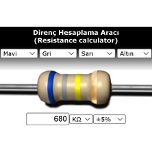 OEM 680 Kr (Kiloohm) Direnç 1 Watt (10 Adet)