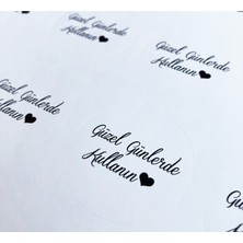 Gg Genç Girişimci Kuşe Sticker Güzel Günlerde Kullanın 4 x 4 cm 50 Adet
