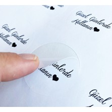 Gg Genç Girişimci Kuşe Sticker Güzel Günlerde Kullanın 4 x 4 cm 50 Adet