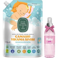 Eyüp Sabri Tuncer Bebek Çamaşır Deterjanı 1500 ml ve Bebek Kolonyası Baby Pink 150 ml