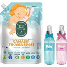 Eyüp Sabri Tuncer Bebek Çamaşır Deterjanı 1500 ml ve Bebek Kolonyası Baby Pink ve Blue 150 ml