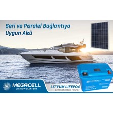 Megacell 12,8V-100 Ah Lityum Demir Fosfat Akü - Lifepo4