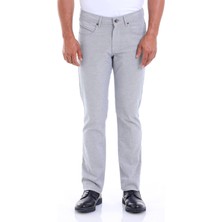 Hatemoğlu Erkek Mavi Regular Fit Yüksek Bel Düz Paça Basic Kanvas Pantolon