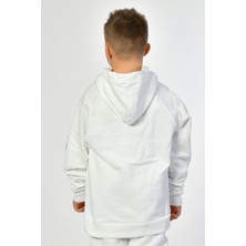 Noori Kapüşonlu Erkek Çocuk Sweatshirt  - Beyaz Beyaz - 10-12 Yaş