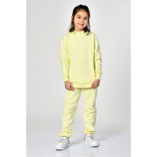 Noori Bisiklet Yaka Cepli Kız Çocuk Sweatshirt  - Limon Sarısı Limon Sarısı - 6-8 Yaş