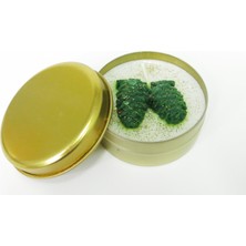 Missi Spıce Orange Kokulu Kozalaklı Simli  Gold Teneke Vegan Mum