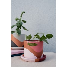 Fi.Dayy Design Terracotta Toprak Saksi Pembenin Tonları Minik 9.5X8CM