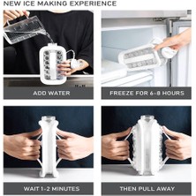 ZSSLD 2 In 1 Taşınabilir Buz Topu Maker Buz Topu Yapma Buz Şişesi Buz Küp Çanta Dıy Buz Hokeyi Su Isıtıcısı Bar Mutfak Açık Aracı Için | Spor Şişeleri (Yurt Dışından)