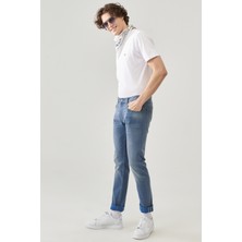 Lee Luke Slim Tapered Fit Normal Bel Esnek Jean Kot Pantolon