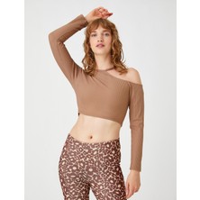 Koton Pencere Detaylı Crop Tişört