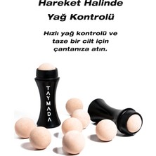 Taymada - Volkanik Roller Yağ Emici Doğal Volkanik Taş Cilt Matlaştırıcı Masaj Aleti