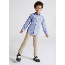 Mayoral Erkek Çocuk Fitilli Kadife Pantolon Bordo 537